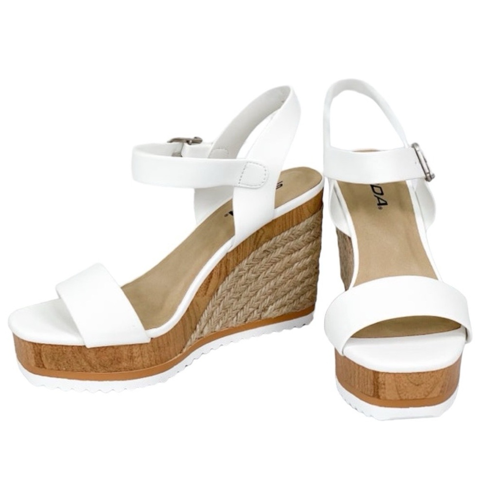 SODA: Wedge Peep Toe Platform